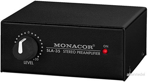Monacor SLA 35, 0,03%, 83 dB, 35000 ohm (O), 1600 5 50000 Hz, RCA 4007754231755