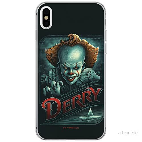 ERT GROUP mobiltelefonfodral för Iphone X/XS originalt och officiellt licensierat Horror mönster It 021 optimalt anpassad till formen på mobiltelefonen, fodral tillverkad av TPU plast 5905511001070