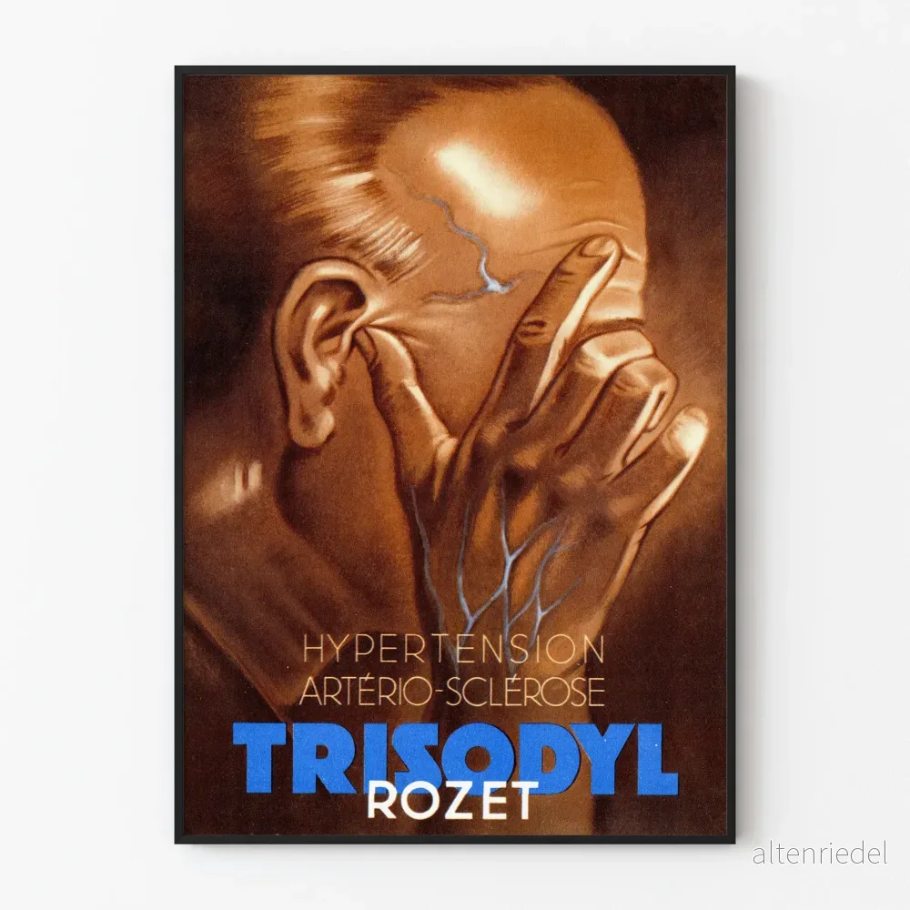 Vintageposter Trisodyl Hypertension Artärskleros Vintageposter Trisodyl Hypertension Artärskleros