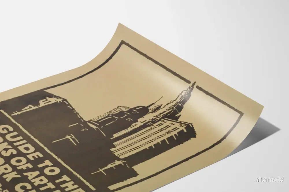 Vintageaffisch Guide till konstverk i New York - Bild 3