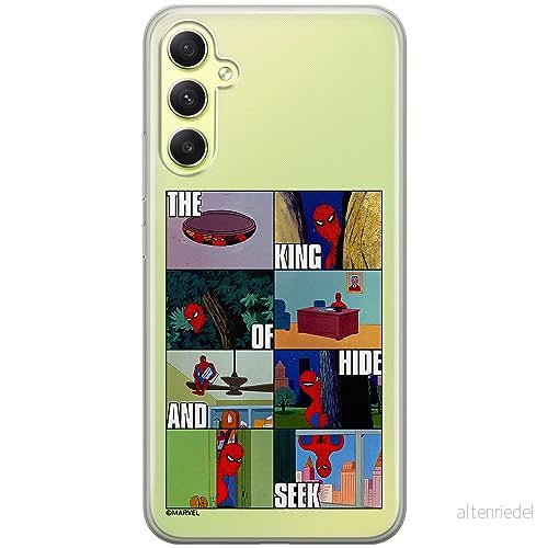 ERT GROUP mobiltelefonfodral för Samsung A34 5G originalt och officiellt licensierat Marvel mönster Spider Man 031 optimalt anpassad till formen på mobiltelefonen, gedeeltelijk transparant 5905795008000