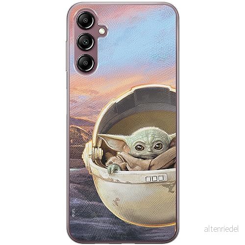 ERT GROUP mobiltelefonfodral för Samsung A14 4G/5G originalt och officiellt licensierat Star Wars mönster Baby Yoda 005 optimalt anpassad till formen på mobiltelefonen, fodral tillverkad av TPU plast 5905511823221