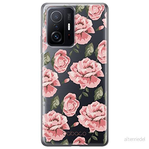 ERT GROUP mobiltelefonfodral för Xiaomi 11T 5G / PRO originalt och officiellt licensierat Babaco mönster Flowers 013 optimalt anpassad till formen på mobiltelefonen, gedeeltelijk transparant 5904805559303