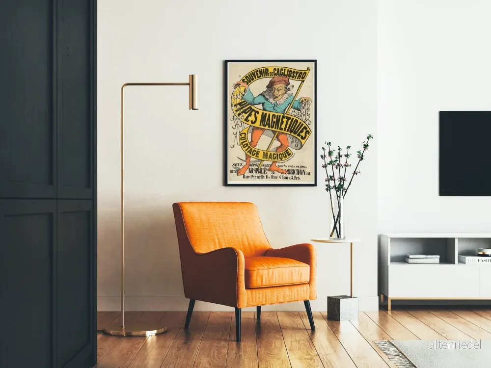 Vintageposter Souvenir de Cagliostro – Magneter för rör - Bild 2