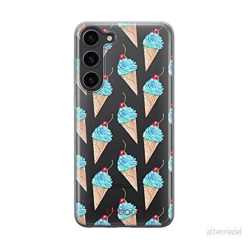 ERT GROUP mobiltelefonfodral för Samsung S23 originalt och officiellt licensierat Babaco mönster Ice Cream 002 optimalt anpassad till formen på mobiltelefonen, gedeeltelijk transparant 5905511426828