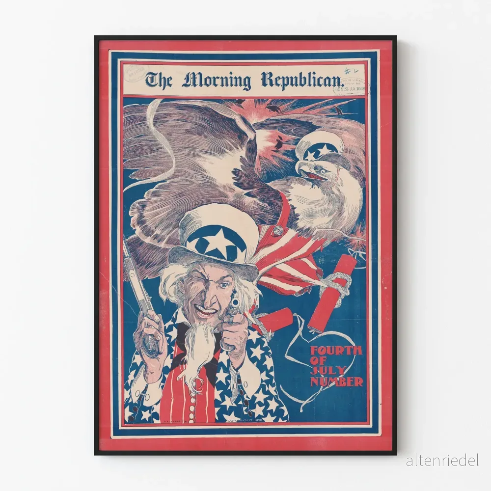 Vintageposter The Morning Republican Fourth of July Number