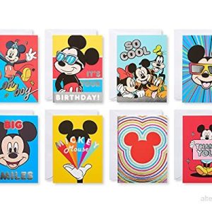 American Greetings Deluxe Disney All Occasion Card Bundle With Envelopes, Mickey Mouse (32 Count) 605030521671