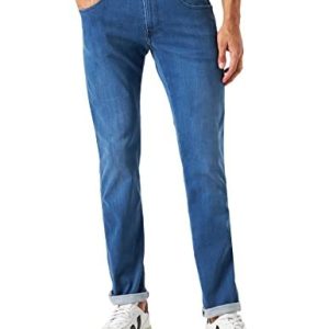 Replay Anbass Forever Blue Jeans för män, 009 medium blå, 31W x 32L 8053469381663