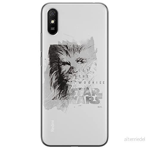 ERT GROUP mobiltelefonfodral för Xiaomi REDMI 9A originalt och officiellt licensierat Star Wars mönster Chewbacca 004 optimalt anpassad till formen på mobiltelefonen, fodral tillverkad av TPU plast 5903040369593