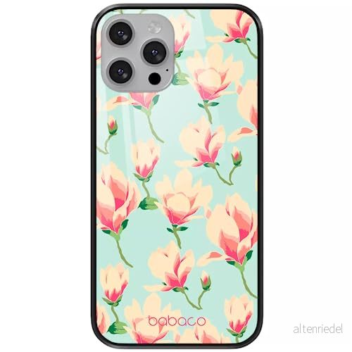 ERT GROUP mobiltelefonfodral för Apple Iphone 13 PRO MAX originalt och officiellt licensierat Babaco mönster Flowers 016 tillverkad av härdat glas, skyddsfodral 5904805867088