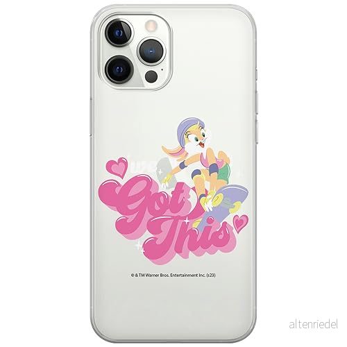 ERT GROUP mobiltelefonfodral för Iphone 12/12 PRO originalt och officiellt licensierat Looney Tunes mönster Lola 004 optimalt anpassad till formen på mobiltelefonen, gedeeltelijk transparant 5905795065324