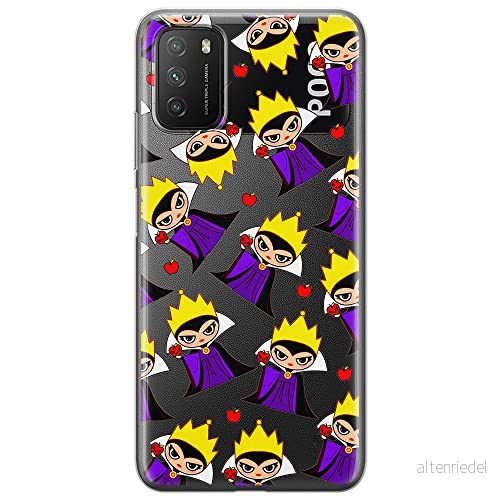 ERT GROUP mobiltelefonfodral för Xiaomi REDMI 9T/ POCO M3 originalt och officiellt licensierat Disney mönster The Evil Queen 003 anpassad till formen på mobiltelefonen, gedeeltelijk transparant 5905131471048