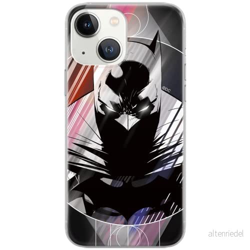 ERT GROUP mobiltelefonfodral för Iphone 13 MINI originalt och officiellt licensierat DC mönster Batman 010 Vit optimalt anpassad till formen på mobiltelefonen, fodral tillverkad av TPU plast 5903932923759