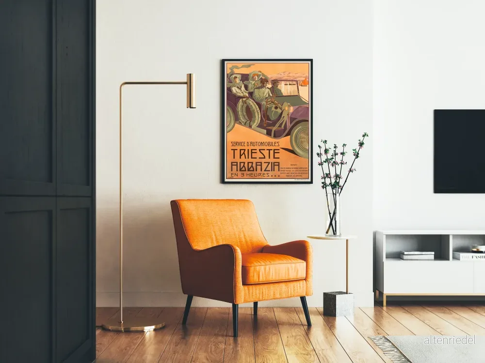 Vintageposter för Automobilservice Trieste Abbazia - Bild 2