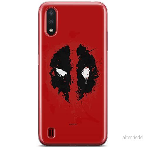 ERT GROUP mobiltelefonfodral för Samsung A01 originalt och officiellt licensierat Marvel mönster Deadpool 012 optimalt anpassad till formen på mobiltelefonen, fodral tillverkad av TPU plast 5904805426216