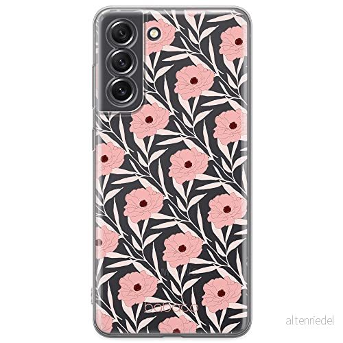 ERT GROUP mobiltelefonfodral för Samsung S21 FE originalt och officiellt licensierat Babaco mönster Flowers 017 optimalt anpassad till formen på mobiltelefonen, gedeeltelijk transparant 5903932984552