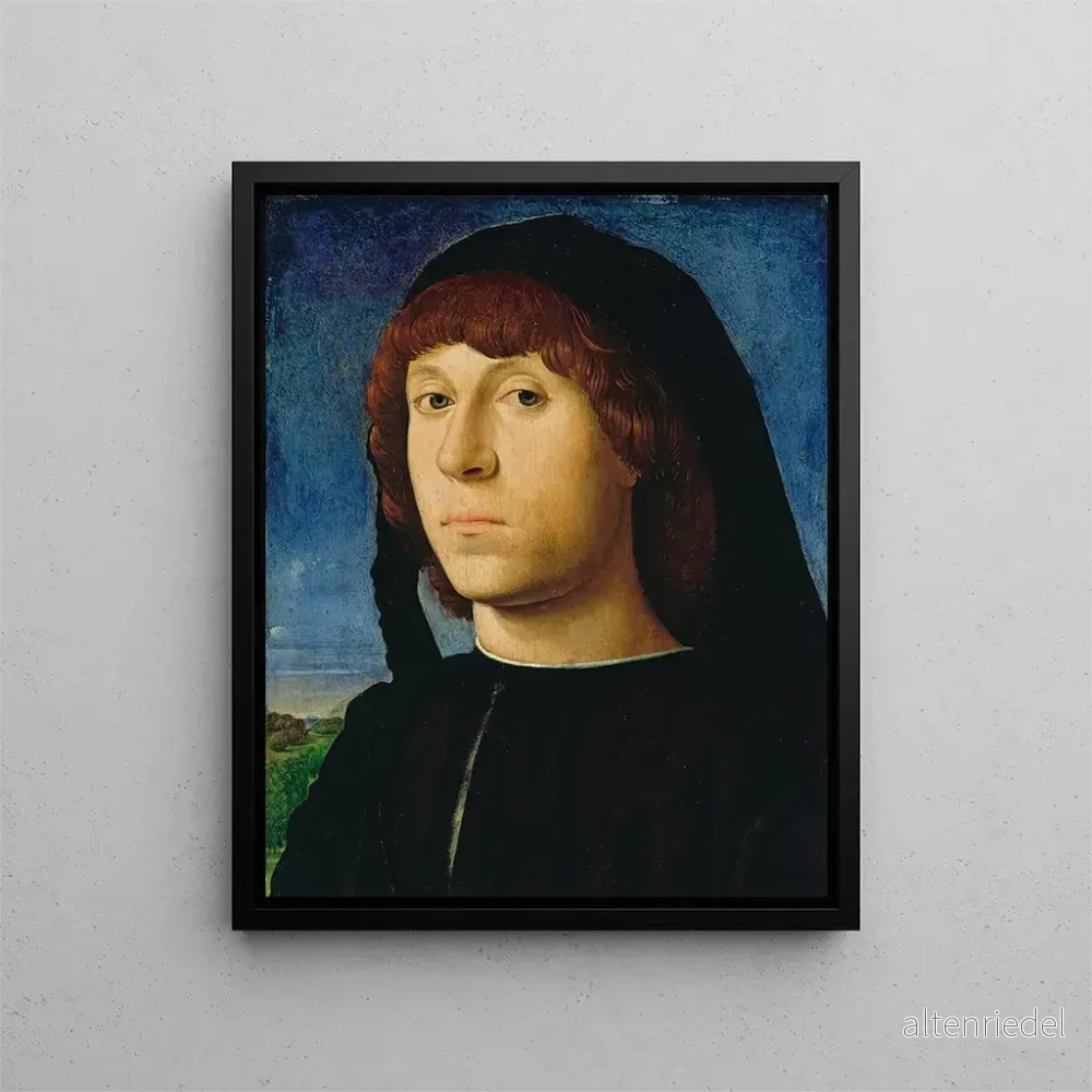Målning Porträtt av en man - Antonello da Messina | Konsttryck