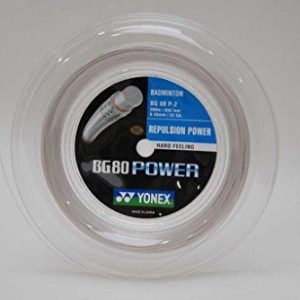 YONEX BG80 Power Badmintonsträng 200 m rulle, färg vit 4547656760262 YONEX BG80 Power Badmintonsträng 200 m rulle, färg vit 4547656760262