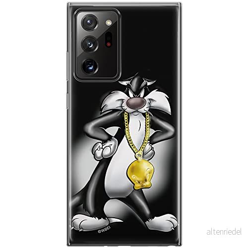 ERT GROUP mobiltelefonfodral för Samsung GALAXY NOTE 20 ULTRA originalt och officiellt licensierat Looney Tunes mönster Sylvester 002, fodral tillverkad av TPU plast 5903040361993