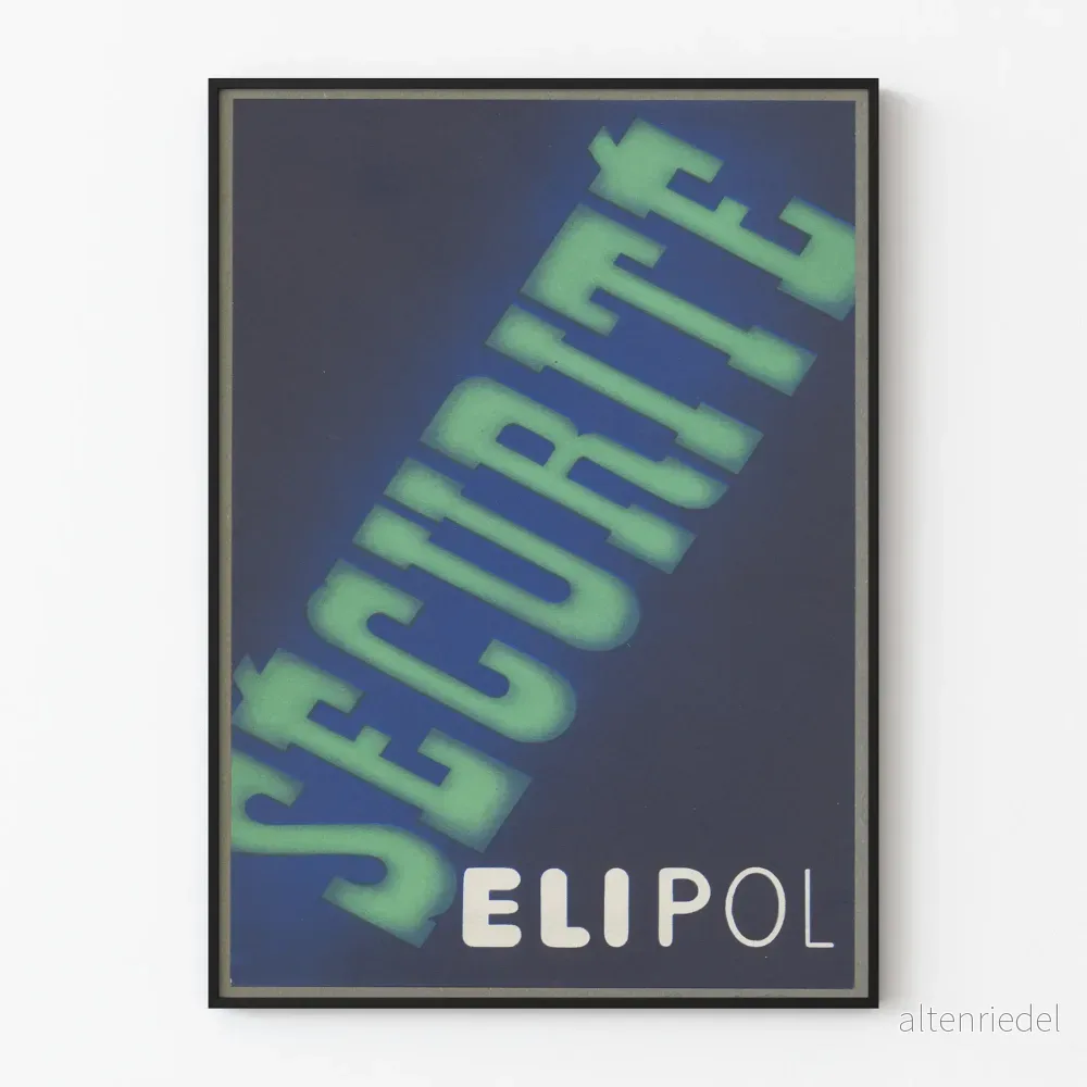 Dekorativ poster med säkerhetstema