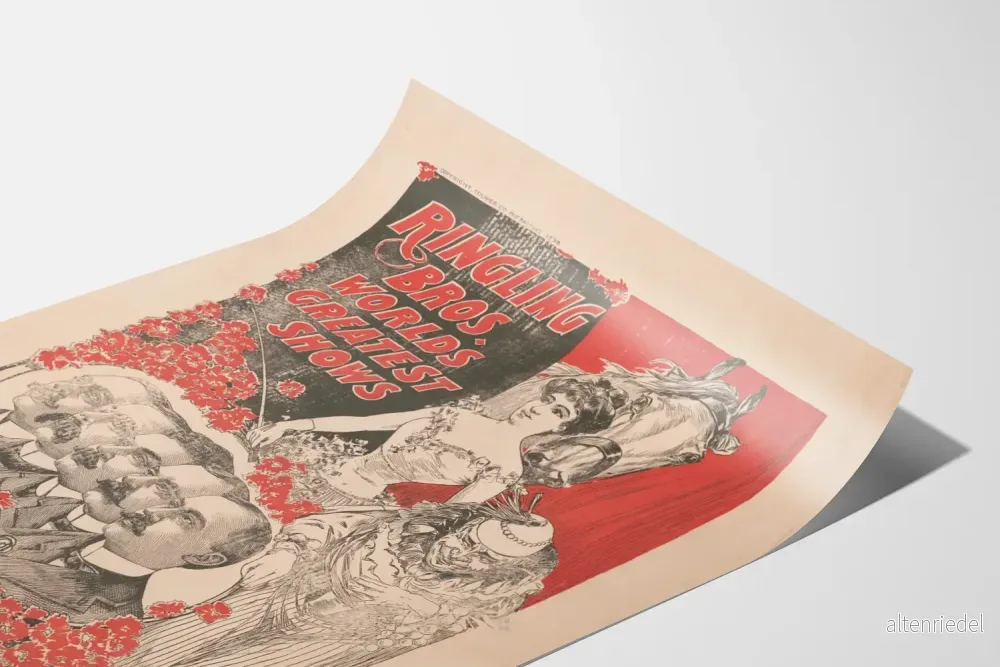 vintageposter Ringling Bros Världens största shower - Bild 3
