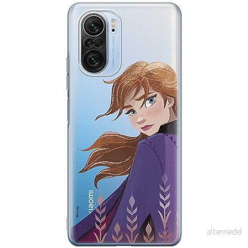 ERT GROUP mobiltelefonfodral för Xiaomi MI 11i/ REDMI K40/K40 PRO/POCO F3/ F3 PRO originalt och officiellt licensierat Disney mönster Anna 002, gedeeltelijk transparant 5905511879860