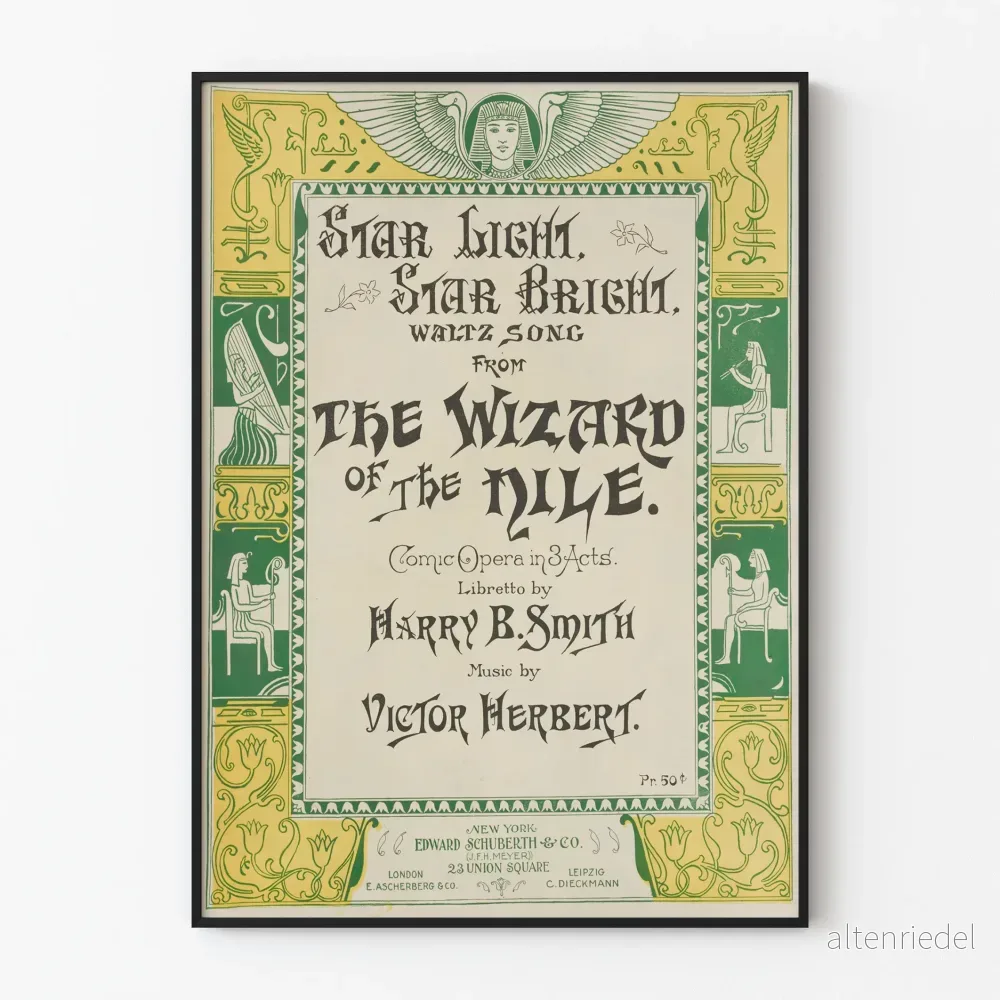 Vintageposter 'Star Light, Star Bright' Opéra Comique