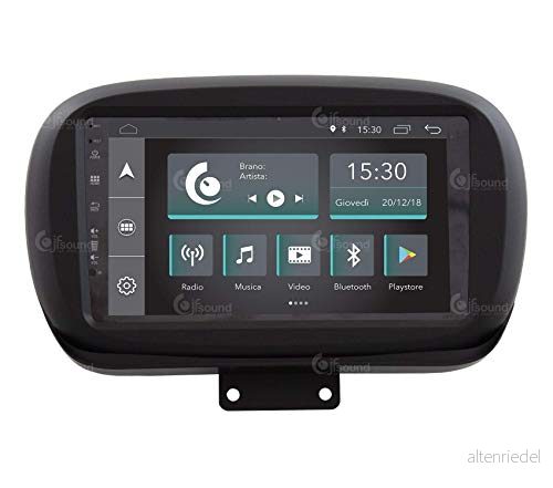 Costum Fit Bilradio för Fiat 500X Android GPS Bluetooth WiFi USB Full HD Touchscreen Display 9" Easyconnect 8059307170178