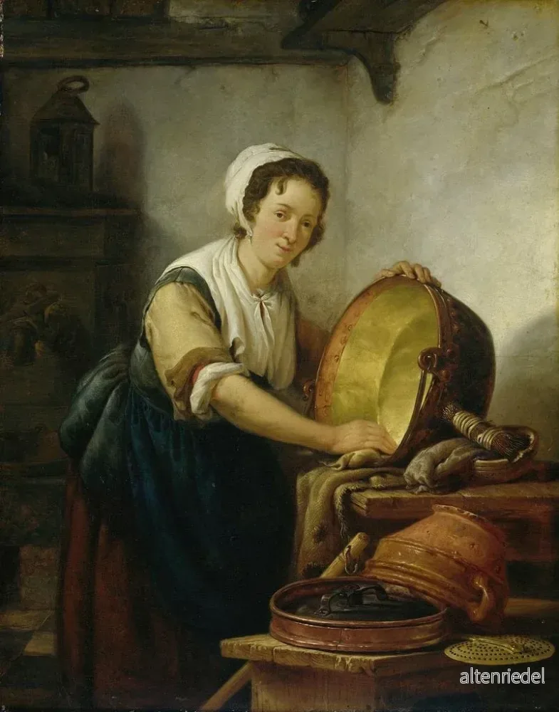 Målning Le nettoyeur de chaudron - Abraham van Strij | Konsttryck - Bild 2