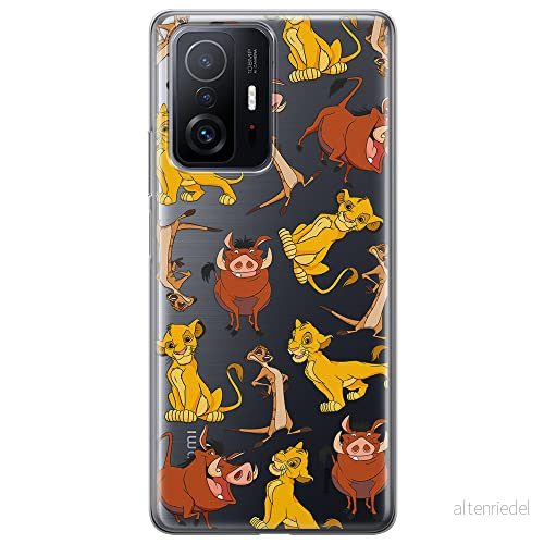 ERT GROUP mobiltelefonfodral för Xiaomi 11T 5G / PRO originalt och officiellt licensierat Disney mönster Simba & Friends 010 anpassad till formen på mobiltelefonen, gedeeltelijk transparant 5905131792679