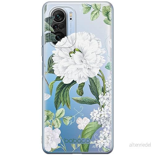 ERT GROUP mobiltelefonfodral för Xiaomi MI 11i/ REDMI K40/K40 PRO/POCO F3/ F3 PRO originalt och officiellt licensierat Babaco mönster Flowers 031, gedeeltelijk transparant 5905511889029