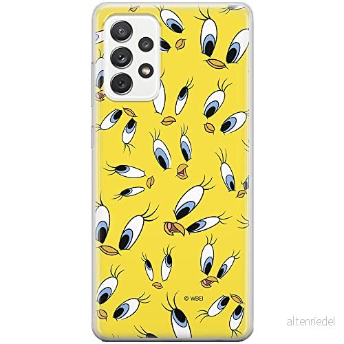 ERT GROUP mobiltelefonfodral för Samsung A53 5G originalt och officiellt licensierat Looney Tunes mönster Tweety 006 optimalt anpassad till formen på mobiltelefonen, fodral tillverkad av TPU plast 5904805333811