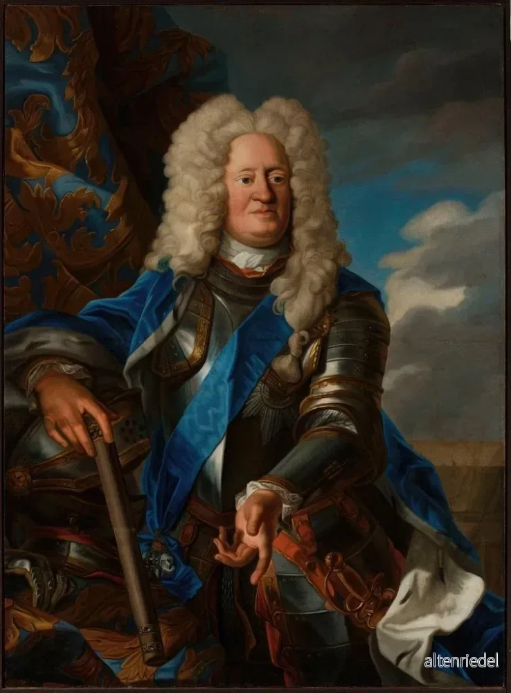 Målning Portrait av Auguste Guillaume de Brunswick - Bernhard Christoph Francke | Konsttryck - Bild 2