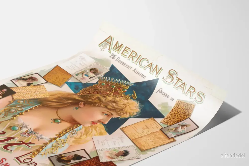 Vintage American Stars Tobacco poster för väggdekoration - Bild 3