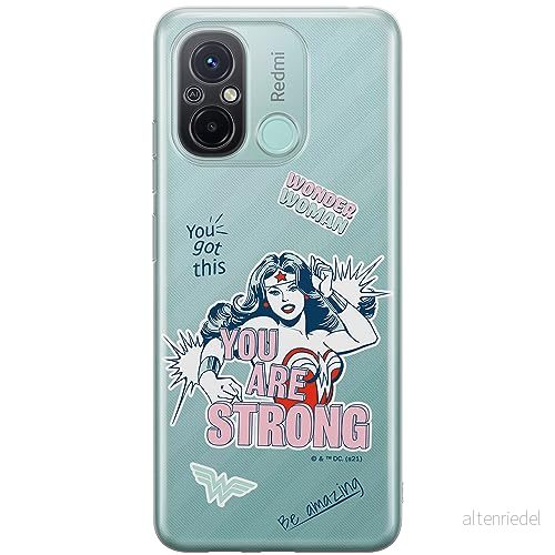 ERT GROUP mobiltelefonfodral för Xiaomi REDMI 12C/ 11A originalt och officiellt licensierat DC mönster Wonder Woman 025 optimalt anpassad till formen på mobiltelefonen, gedeeltelijk transparant 5905511845230