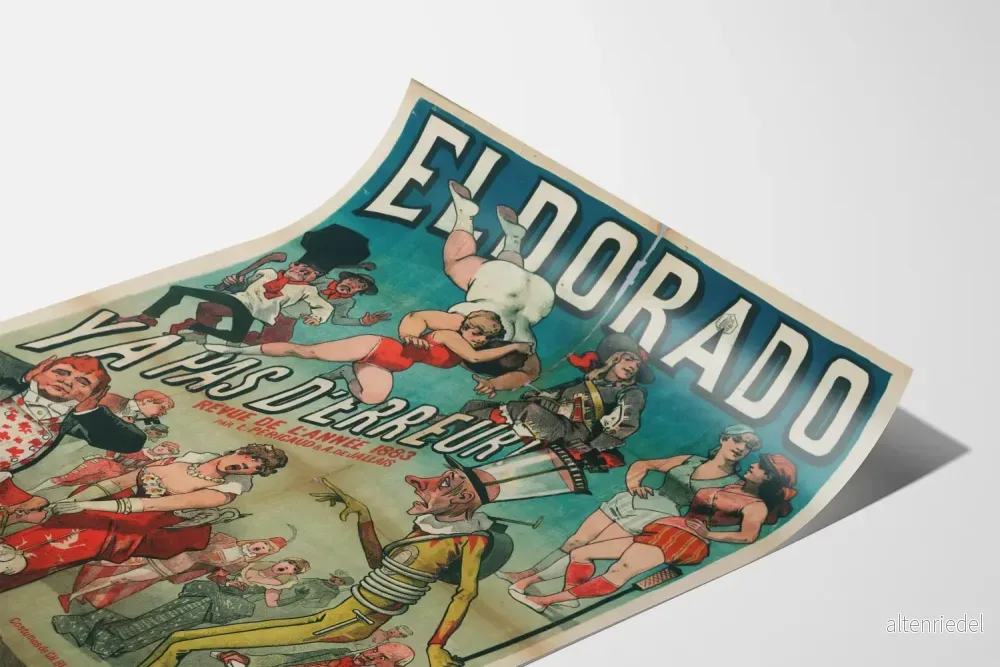 Vintageposter Eldorado Revue 1883 - Retro väggdekoration - Bild 3