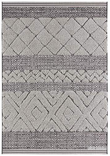 Mint Rugs inomhus och utomhus vintage handira matta Todra 160x230 cm Svart grå 4260648235813