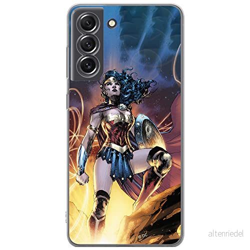 ERT GROUP mobiltelefonfodral för Samsung S21 FE originalt och officiellt licensierat DC mönster Wonder Woman 001 optimalt anpassad till formen på mobiltelefonen, fodral tillverkad av TPU plast 5904805508424