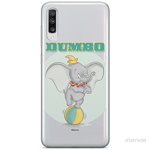 ERT GROUP mobiltelefonfodral för Samsung A70 originalt och officiellt licensierat Disney mönster Dumbo 006 optimalt anpassad till formen på mobiltelefonen, gedeeltelijk transparant 5902980409734