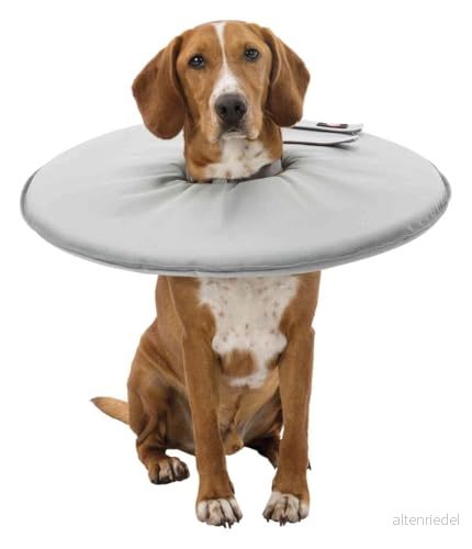 Trixie Protective collar polyester/foam L XL: 53 56 cm/27 cm grey 4047974194263