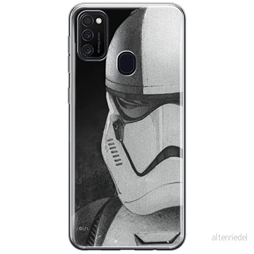 ERT GROUP mobiltelefonfodral för Samsung M21 originalt och officiellt licensierat Star Wars mönster Stormtrooper 001 optimalt anpassad till formen på mobiltelefonen, fodral tillverkad av TPU plast 5903537839127