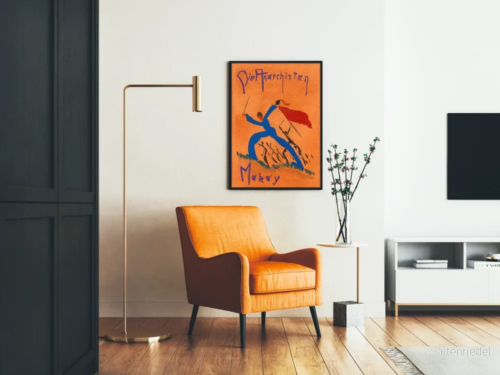 Vintageposter Die Anarchisten Makay för dynamisk väggdekoration - Bild 2