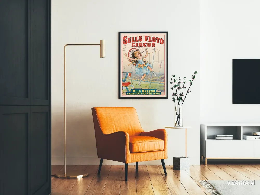 Cirque Sells Floto - Mlle Beeson, balansakrobat på trådposter - Bild 2