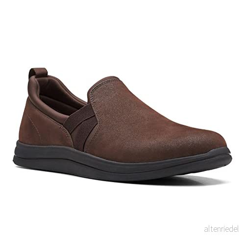 Clarks kvinnors Breeze Bali Loafer platt, Brun syntetisk, 10 889002567625