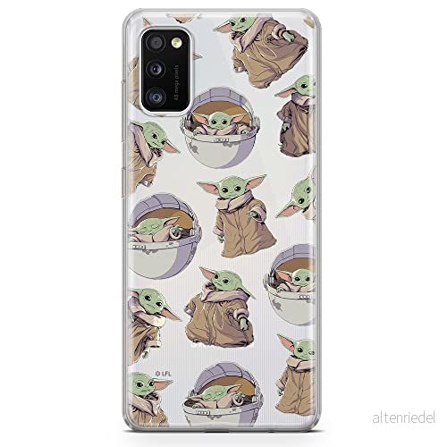ERT GROUP mobiltelefonfodral för Samsung A41 originalt och officiellt licensierat Star Wars mönster Baby Yoda 028 optimalt anpassad till formen på mobiltelefonen, gedeeltelijk transparant 5904805092855