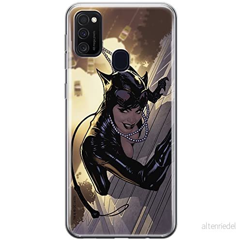 ERT GROUP mobiltelefonfodral för Samsung M21 originalt och officiellt licensierat DC mönster Catwoman 006 optimalt anpassad till formen på mobiltelefonen, fodral tillverkad av TPU plast 5903537846033