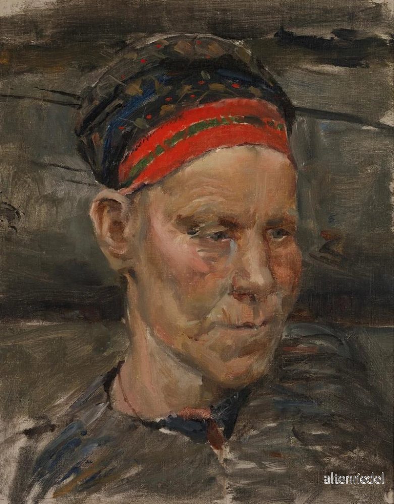 Målning Portrait d'une femme carélienne - Akseli Gallen-Kallela | Konsttryck - Bild 2