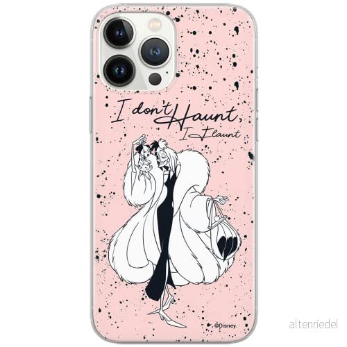 ERT GROUP mobiltelefonfodral för Apple Iphone 6/6S originalt och officiellt licensierat Disney mönster Cruella and Puppy 001 Vit anpassad till formen på mobiltelefonen, fodral tillverkad av TPU plast 5902980563603