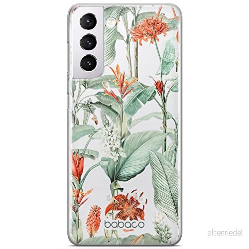 ERT GROUP mobiltelefonfodral för Samsung S21 originalt och officiellt licensierat Babaco mönster Flowers 048 optimalt anpassad till formen på mobiltelefonen, gedeeltelijk transparant 5905131340870