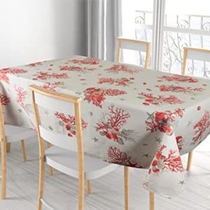 BIANCHERIAWEB Bordsduk Bordsskiva 100% Bomull Made Italy Design Marino Versilia RP 140×140 Röd 8056710444865 BIANCHERIAWEB Bordsduk Bordsskiva 100% Bomull Made Italy Design Marino Versilia RP 140×140 Röd 8056710444865